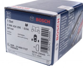 1 699 р. Колодки тормозные задние BOSCH Mazda 6 GG, GY универсал рестайлинг (2005-2008)  с доставкой в г. Пермь. Увеличить фотографию 3