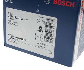 1 899 р. Колодки тормозные задние BOSCH Opel Frontera B 5 дв. рестайлинг (2001-2003)  с доставкой в г. Пермь. Увеличить фотографию 3
