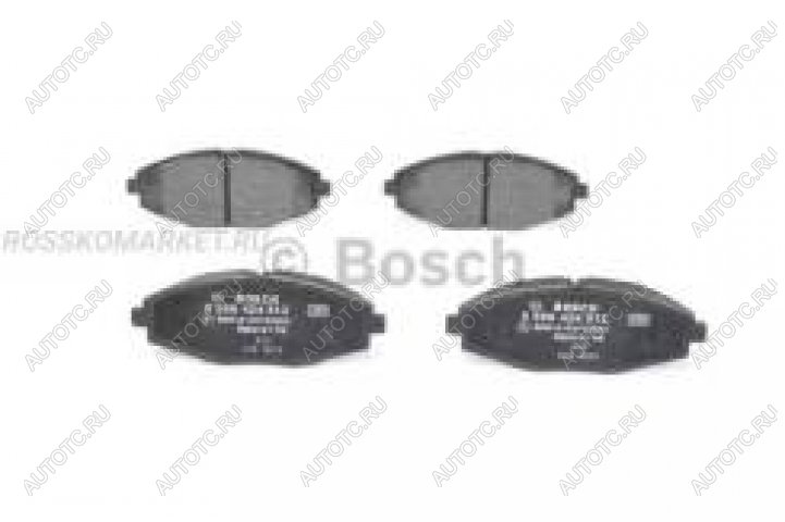 1 699 р. Колодки тормозные передние (4шт.) BOSCH Daewoo Lanos T100 дорестайлинг, седан (1997-2002)  с доставкой в г. Пермь