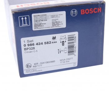 2 899 р. Колодки тормозные передние (4шт.) BOSCH CITROEN C5 RD рестайлинг, седан (2017-2021)  с доставкой в г. Пермь. Увеличить фотографию 4