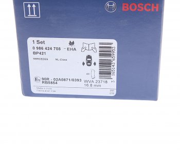 4 399 р. Колодки тормозные задние (4шт.) BOSCH Mercedes-Benz ML class W163 дорестайлинг (1997-2001)  с доставкой в г. Пермь. Увеличить фотографию 4