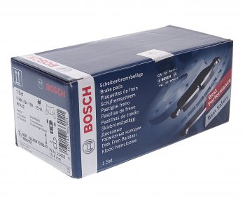 2 469 р. Колодки тормозные передние (4шт.) BOSCH Mitsubishi Pajero 3 V70 дорестайлинг (1999-2003)  с доставкой в г. Пермь. Увеличить фотографию 2