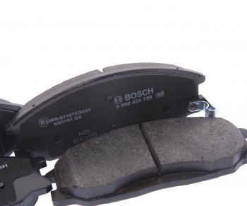 2 199 р. Колодки тормозные передние (4шт.) BOSCH Hyundai Santa Fe SM (2000-2012)  с доставкой в г. Пермь. Увеличить фотографию 2