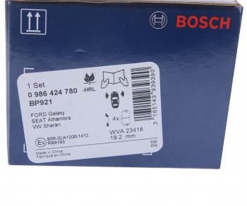 4 799 р. Колодки тормозные передние (4шт.) BOSCH Ford Galaxy WGR минивэн, дорестайлинг (1995-2000)  с доставкой в г. Пермь. Увеличить фотографию 4