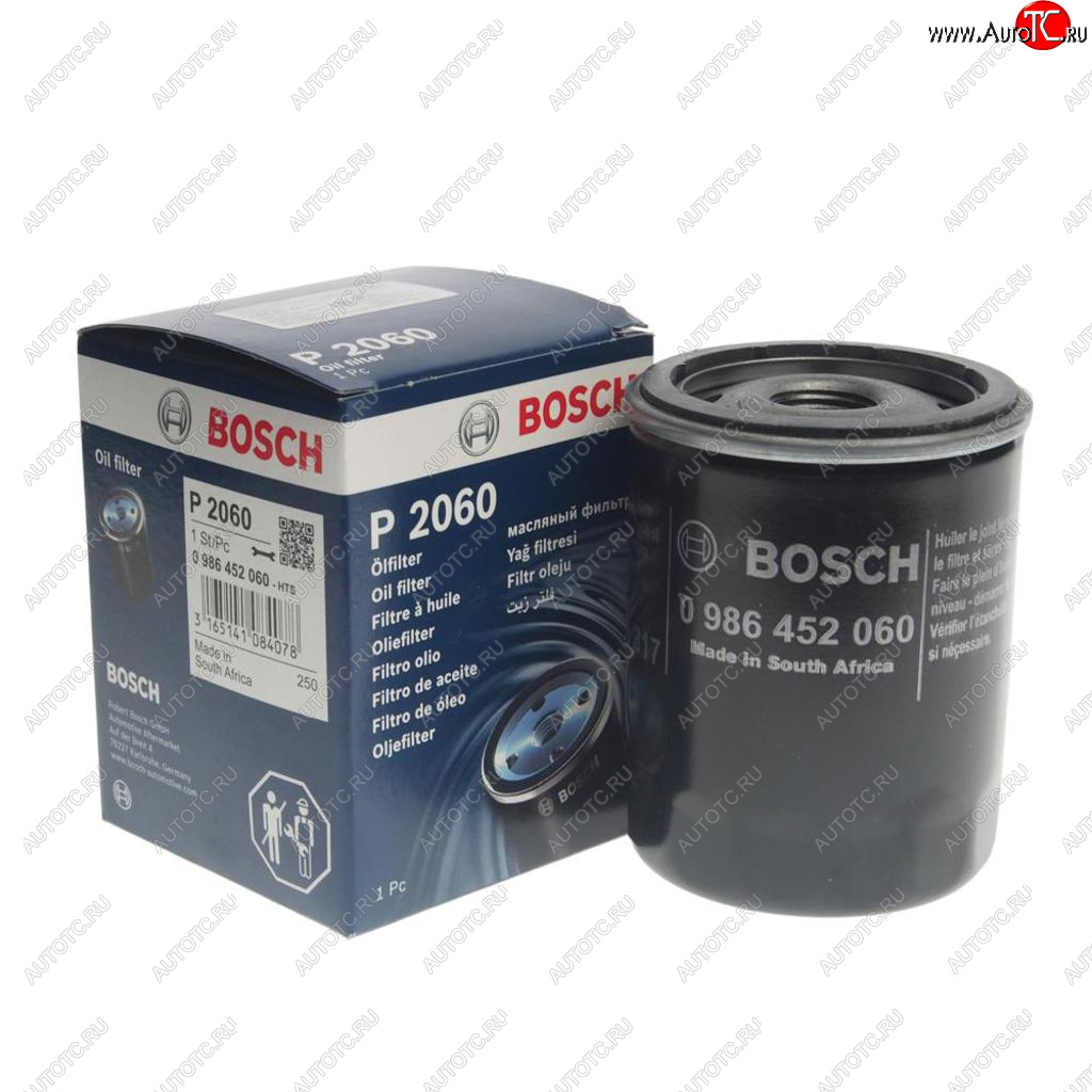 399 р. Фильтр масляный NISSAN Micra (92-10) (1.01.2-1.4),Primera (90-98) (2.0) BOSCH BOSCH 0986452060  с доставкой в г. Пермь