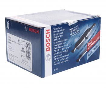 1 599 р. Колодки тормозные задние (4шт.) BOSCH Audi TT 8N дорестайлинг, купе (1998-2003)  с доставкой в г. Пермь. Увеличить фотографию 2