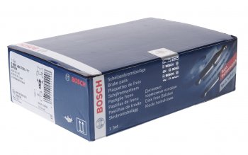 2 399 р. Колодки тормозные передние (датчик износа) (4шт.) BOSCH Audi 100 С4 седан (1990-1995)  с доставкой в г. Пермь. Увеличить фотографию 2