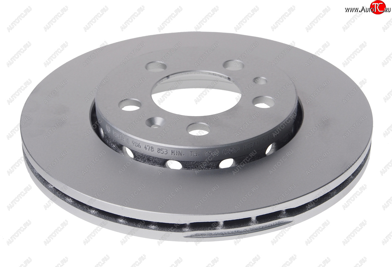 2 999 р. Диск тормозной VW Golf 4,5 AUDI A2,A3 SKODA Fabia,Octavia передний (1шт.) BOSCH BOSCH 0986478853  с доставкой в г. Пермь