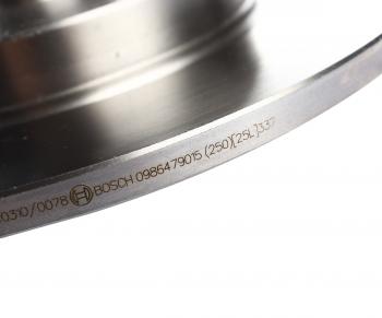 10 299 р. Диск тормозной MERCEDES Citan (W415) RENAULT Kangoo (07-) задний (1шт.) BOSCH BOSCH 0986479015 BOSCH 0986479015  с доставкой в г. Пермь. Увеличить фотографию 4