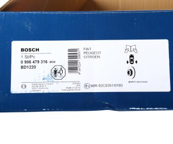 4 649 р. Диск тормозной PEUGEOT Boxer (02-) CITROEN Jumper (02-) FIAT Ducato (02-) задний (1шт.) BOSCH BOSCH 0986479316 BOSCH 0986479316  с доставкой в г. Пермь. Увеличить фотографию 5