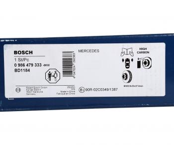 8 799 р. Диск тормозной MERCEDES E (W211) передний (1шт.) BOSCH BOSCH 0986479333 BOSCH 0986479333  с доставкой в г. Пермь. Увеличить фотографию 3
