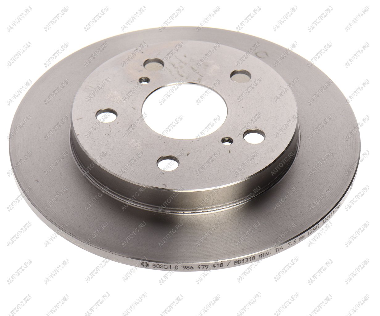 2 379 р. Диск тормозной TOYOTA Corolla (06-) задний (1шт.) BOSCH BOSCH 0986479418  с доставкой в г. Пермь