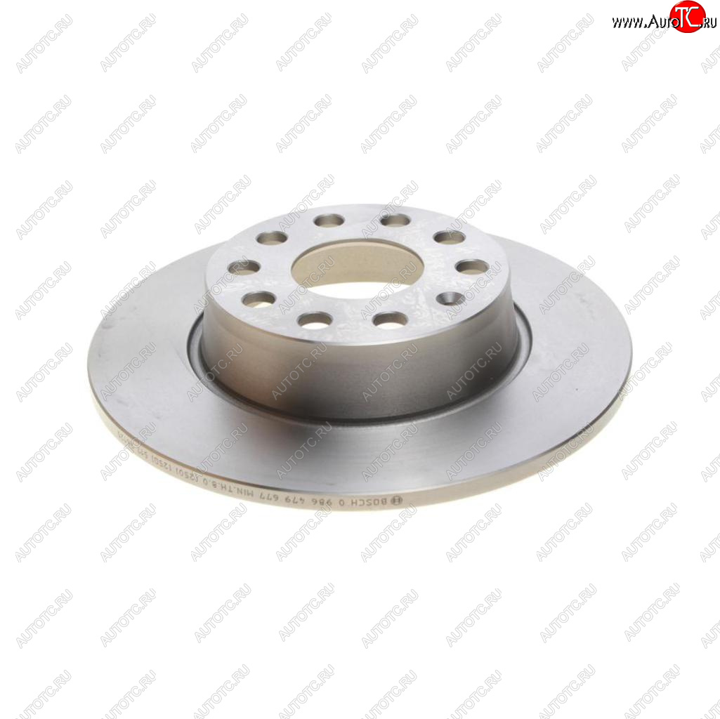3 699 р. Диск тормозной VW Golf (09-13),Jetta (05-10) AUDI A3 (03-12) задний (1шт.) BOSCH BOSCH 0986479677  с доставкой в г. Пермь