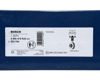 7 449 р. Диск тормозной TOYOTA Land Cruiser (J200) (08-15) LEXUS LX570 передний (1шт.) BOSCH BOSCH 0986479r29  с доставкой в г. Пермь. Увеличить фотографию 7