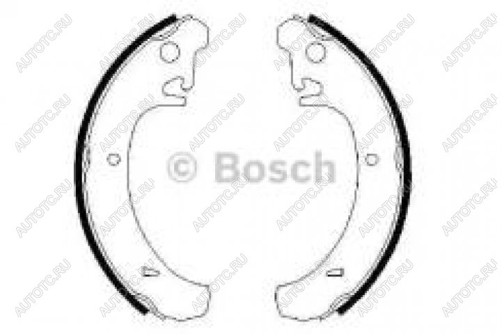 2 159 р. Колодки тормозные задние барабанные 4шт. BOSCH Лада 2108 (1984-2003)  с доставкой в г. Пермь