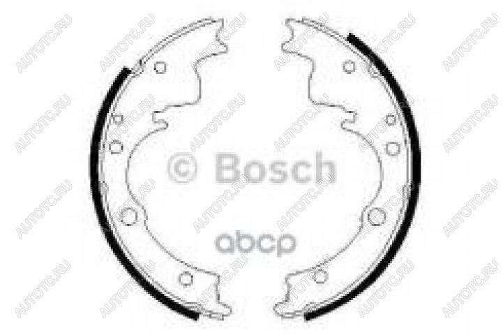 10 599 р. Колодки тормозные задние барабанные 4шт. BOSCH Iveco Daily (2011-2014)  с доставкой в г. Пермь