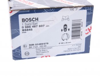 2 599 р. Колодки тормозные задние барабанные 4шт. BOSCH BMW 3 серия E93 кабриолет дорестайлинг (2006-2010)  с доставкой в г. Пермь. Увеличить фотографию 4