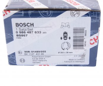 2 459 р. Колодки тормозные задние барабанные (4шт.) BOSCH Ford Focus 1 седан дорестайлинг (1998-2002)  с доставкой в г. Пермь. Увеличить фотографию 4