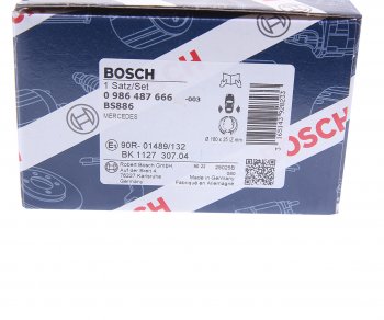 2 999 р. Колодки тормозные задние барабанные (4шт.) BOSCH Mercedes-Benz CLS class C219 (2004-2011)  с доставкой в г. Пермь. Увеличить фотографию 5