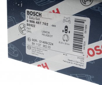 2 799 р. Колодки тормозные задние стояночного тормоза (4шт.) BOSCH Opel Corsa D дорестайлинг, хэтчбэк 3 дв. (2006-2010)  с доставкой в г. Пермь. Увеличить фотографию 4