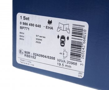3 899 р. Колодки тормозные передние (4шт.) BOSCH BMW 3 серия E46 седан дорестайлинг (1998-2001)  с доставкой в г. Пермь. Увеличить фотографию 3