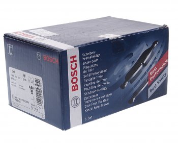 3 269 р. Колодки тормозные передние (4шт.) BOSCH Mercedes-Benz E-Class W210 дорестайлинг седан (1996-1999)  с доставкой в г. Пермь. Увеличить фотографию 2