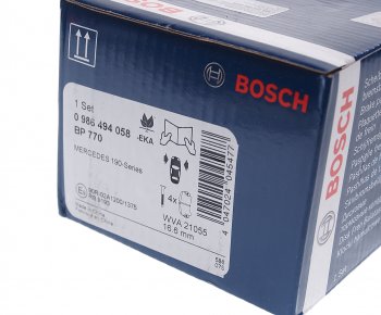 2 199 р. Колодки тормозные передние (4шт.) BOSCH Mercedes-Benz C-Class W201 седан (1982-1992)  с доставкой в г. Пермь. Увеличить фотографию 3