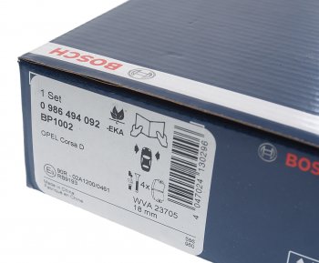 3 579 р. Колодки тормозные передние (4шт.) BOSCH Fiat Albea 170 седан (2002-2012)  с доставкой в г. Пермь. Увеличить фотографию 3