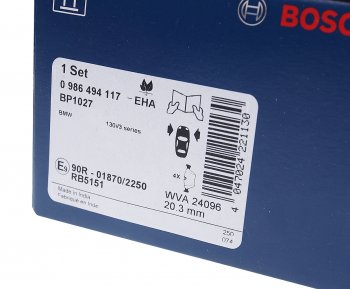 4 399 р. Колодки тормозные передние (4шт.) BOSCH BMW 3 серия E92 купе дорестайлинг (2005-2010)  с доставкой в г. Пермь. Увеличить фотографию 3