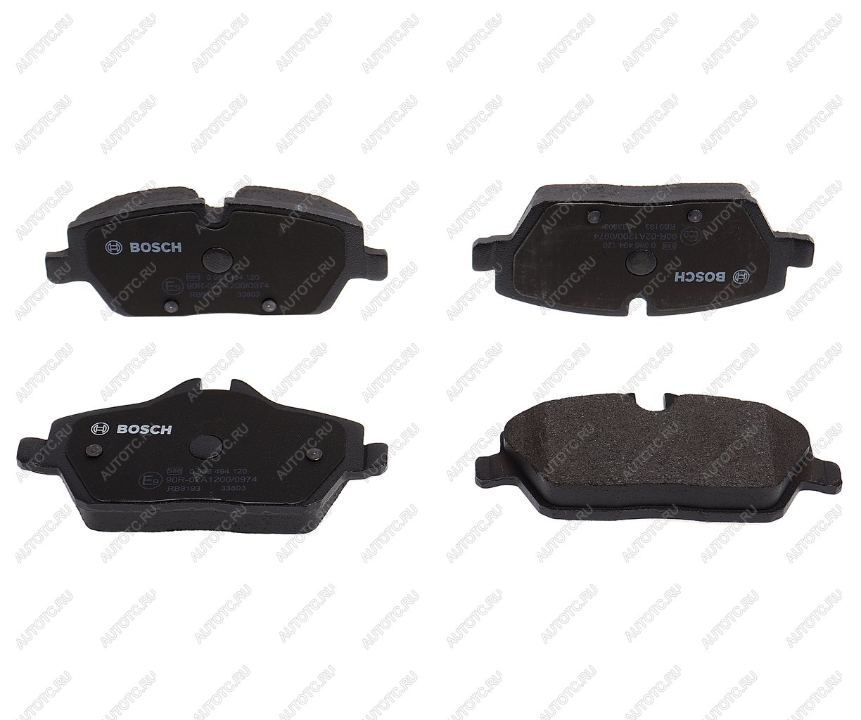 3 599 р. Колодки тормозные передние (4шт.) BOSCH BMW 1 серия E82 купе 1-ый рестайлинг (2007-2011)  с доставкой в г. Пермь