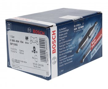 2 399 р. Колодки тормозные задние (4шт.) BOSCH Toyota Camry XV40 рестайлинг (2009-2011)  с доставкой в г. Пермь. Увеличить фотографию 2