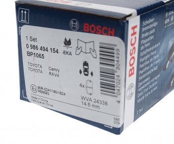 2 399 р. Колодки тормозные задние (4шт.) BOSCH Toyota Camry XV40 рестайлинг (2009-2011)  с доставкой в г. Пермь. Увеличить фотографию 3
