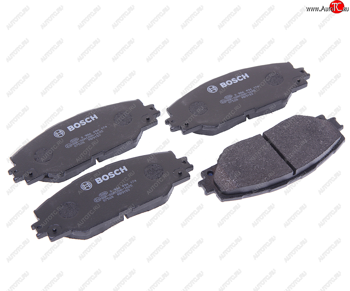 3 799 р. Колодки тормозные передние (4шт.) BOSCH Toyota Auris E150 хэтчбэк 5 дв. рестайлинг (2010-2012)  с доставкой в г. Пермь