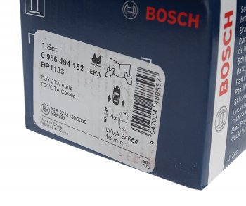 2 279 р. Колодки тормозные задние (4шт.) BOSCH Toyota Auris E150 хэтчбэк 5 дв. дорестайлинг (2006-2010)  с доставкой в г. Пермь. Увеличить фотографию 3