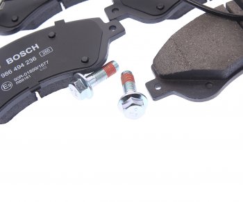 3 899 р. Колодки тормозные передние (4шт.) BOSCH Ford Transit цельнометаллический фургон (2006-2014)  с доставкой в г. Пермь. Увеличить фотографию 2