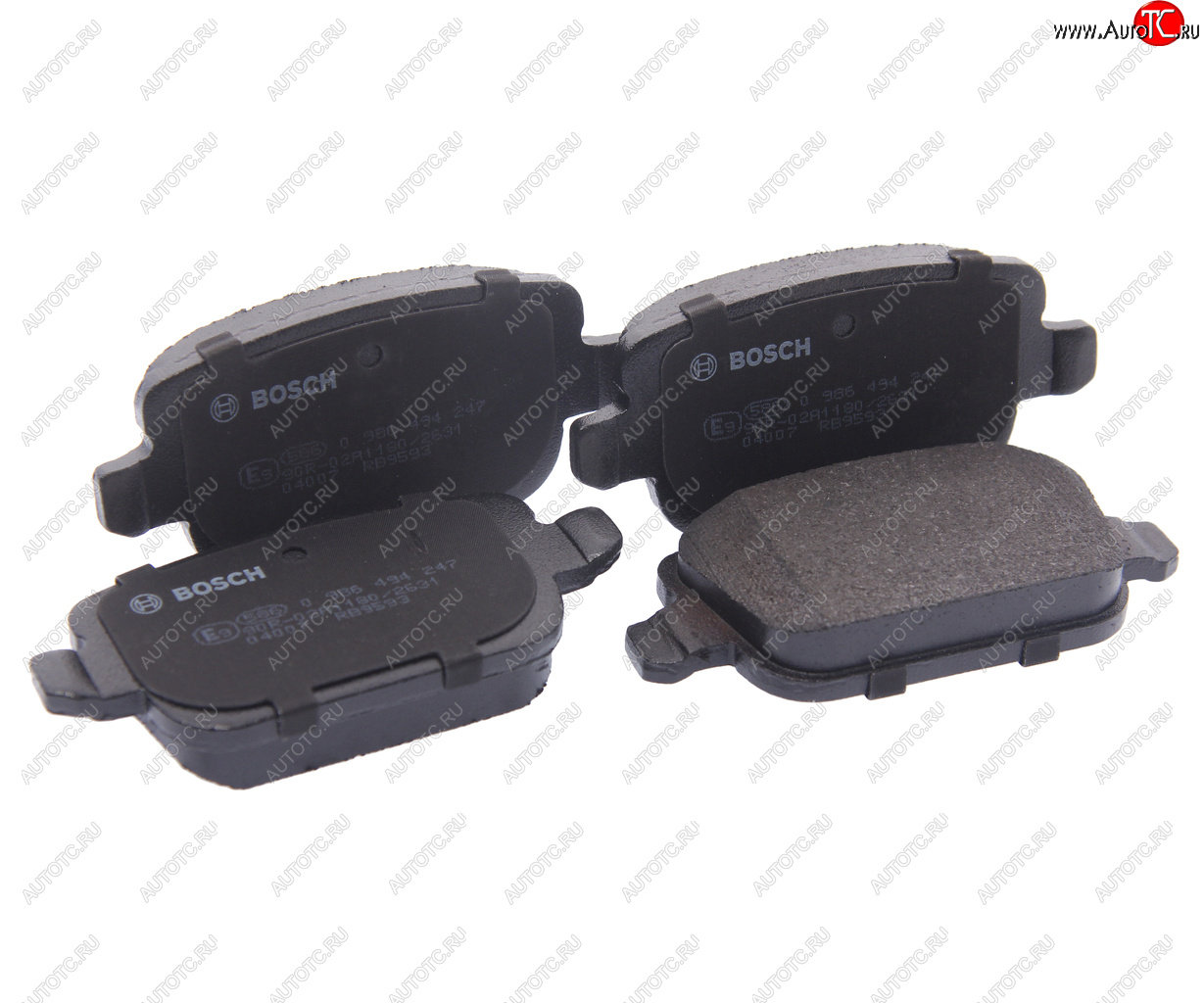 2 889 р. Колодки тормозные задние (4шт.) BOSCH Ford Mondeo Mk3,B4Y дорестайлинг, седан (2000-2003)  с доставкой в г. Пермь