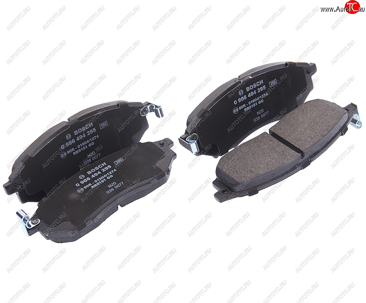 3 089 р. Колодки тормозные передние R17 (4шт.) BOSCH Nissan Navara 2 D40 дорестайлинг (2004-2010)  с доставкой в г. Пермь