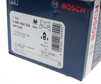 3 199 р. Колодки тормозные задние (4шт.) BOSCH Peugeot 308 T7 универсал дорестайлинг (2007-2011)  с доставкой в г. Пермь. Увеличить фотографию 3