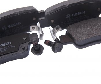 2 799 р. Колодки тормозные задние (4шт.) BOSCH Honda CR-V RE1,RE2,RE3,RE4,RE5,RE7 дорестайлинг (2007-2010)  с доставкой в г. Пермь. Увеличить фотографию 2