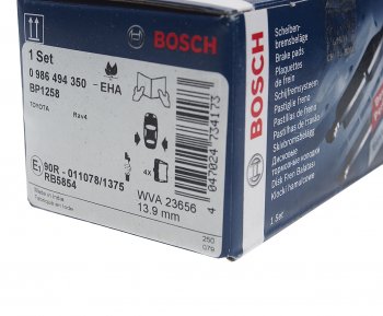 1 449 р. Колодки тормозные задние (4шт.) BOSCH Toyota RAV4 CA20 5 дв. дорестайлинг (2000-2003)  с доставкой в г. Пермь. Увеличить фотографию 3