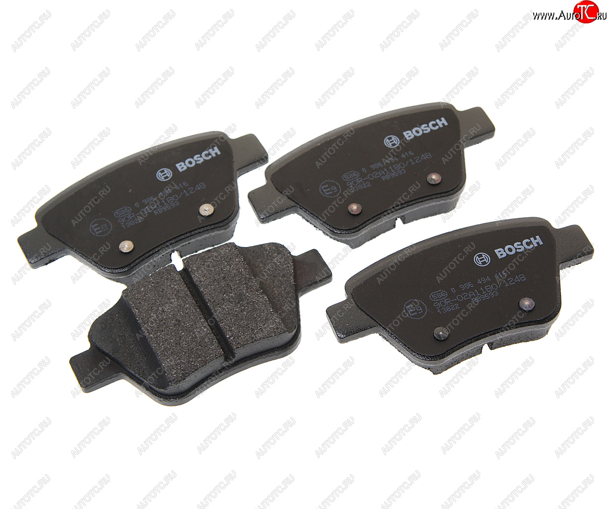 2 659 р. Колодки тормозные задние (4шт.) BOSCH Volkswagen Jetta A6 седан дорестайлинг (2011-2015)  с доставкой в г. Пермь