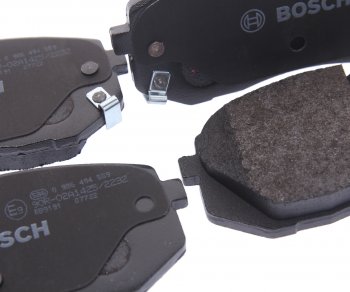 3 299 р. Колодки тормозные передние без отверстий (4шт.) BOSCH Hyundai IX35 LM рестайлинг (2013-2018)  с доставкой в г. Пермь. Увеличить фотографию 2