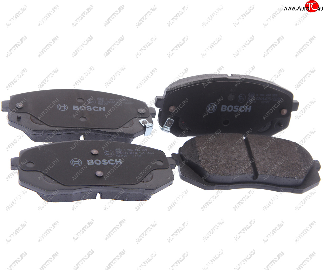 3 299 р. Колодки тормозные передние без отверстий (4шт.) BOSCH Hyundai IX35 LM рестайлинг (2013-2018)  с доставкой в г. Пермь