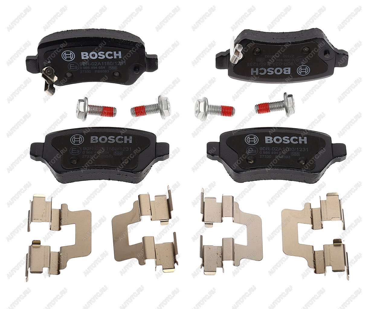 3 999 р. Колодки тормозные задние (4шт.) BOSCH Opel Astra H универсал (2004-2007)  с доставкой в г. Пермь