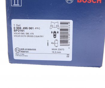 3 799 р. Колодки тормозные передние (4шт.) BOSCH Volvo S80 TS седан дорестайлинг (1998-2003)  с доставкой в г. Пермь. Увеличить фотографию 4