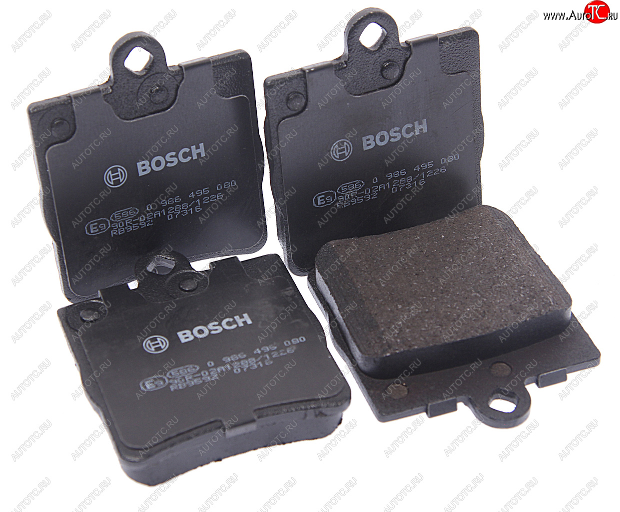 2 269 р. Колодки тормозные задние (4шт.) BOSCH Mercedes-Benz E-Class W210 дорестайлинг седан (1996-1999)  с доставкой в г. Пермь