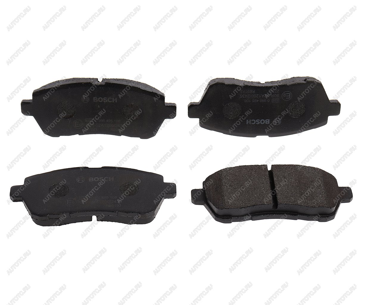 2 499 р. Колодки тормозные передние (4шт.) BOSCH Ford Fiesta 6 хэтчбэк 5 дв. рестайлинг (2012-2019)  с доставкой в г. Пермь