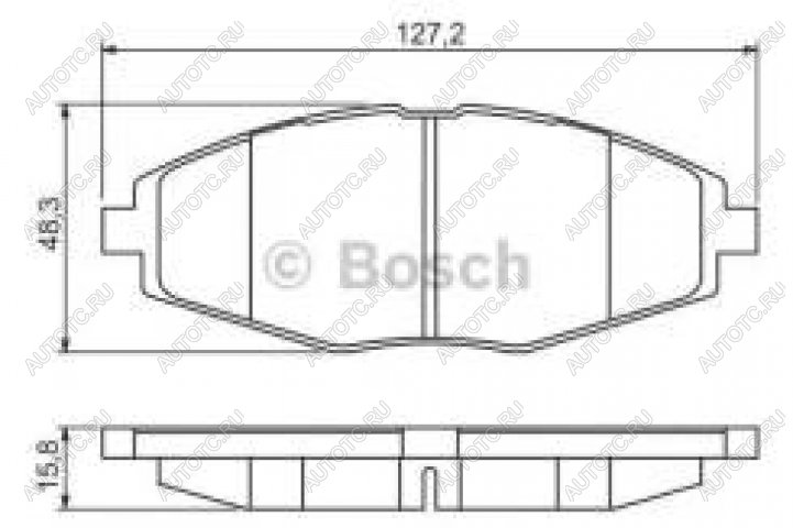 1 149 р. Колодки тормозные передние (4шт.) BOSCH Chevrolet Lanos T100 седан (2002-2017)  с доставкой в г. Пермь