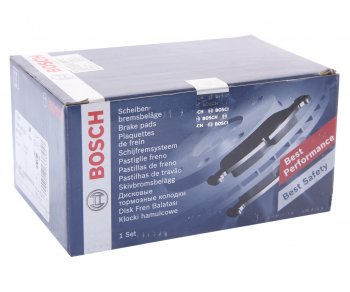 2 999 р. Колодки тормозные передние (4шт.) BOSCH Ford Mondeo Mk3,B4Y дорестайлинг, седан (2000-2003)  с доставкой в г. Пермь. Увеличить фотографию 3