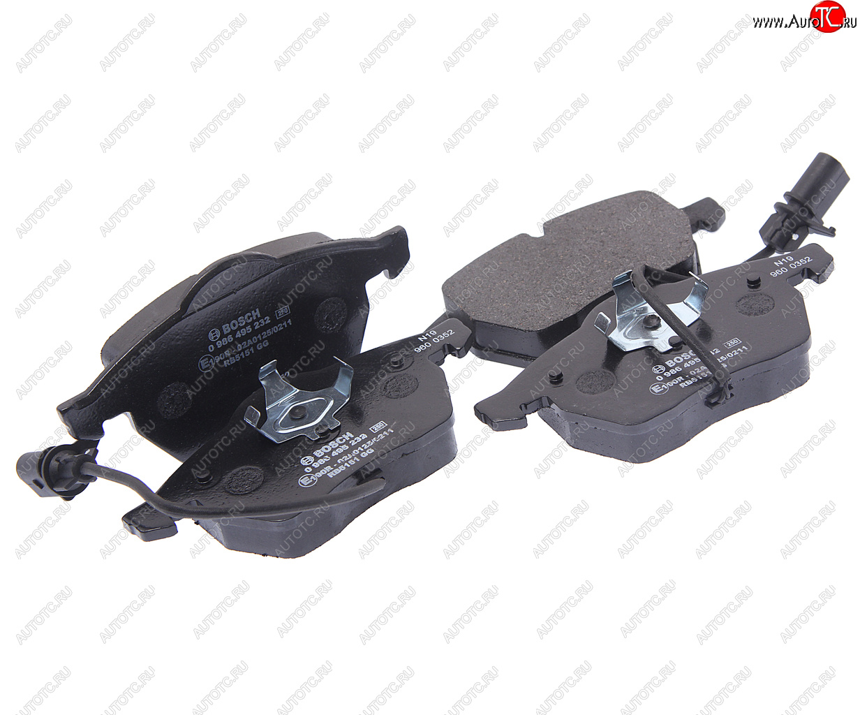 2 899 р. Колодки тормозные передние (4шт.) BOSCH Audi A6 C5 дорестайлинг, седан (1997-2001)  с доставкой в г. Пермь